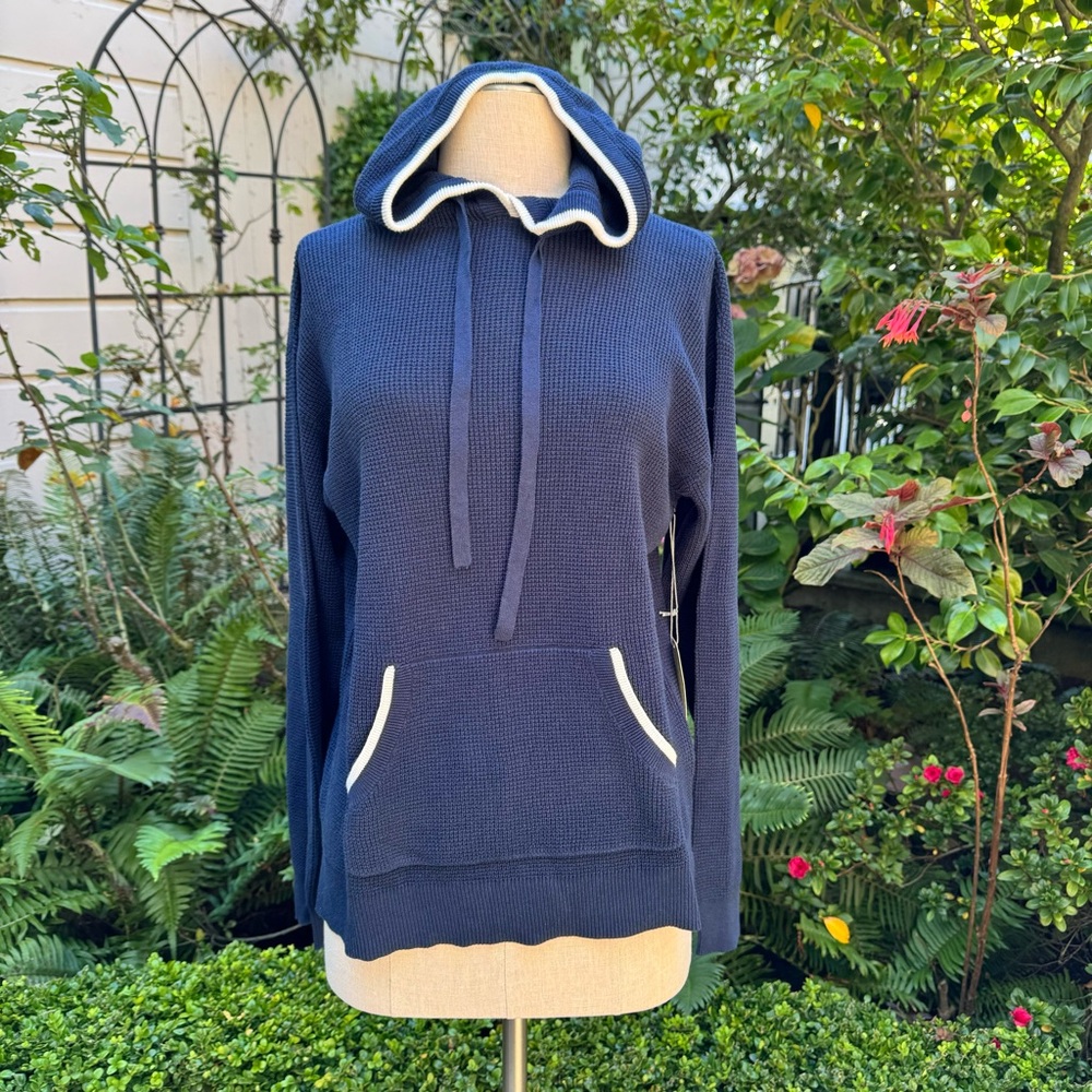Margaret O’Leary Thermal Kanga Hoodie Navy Sz XS